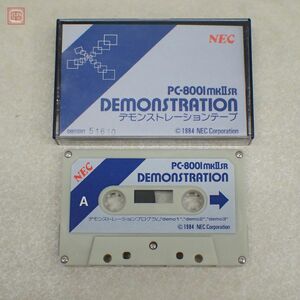 PC-8001mkIISR テープ デモンストレーションテープ DEMONSTRATION NEC 日本電気 ケース付 音声のみ確認【PP