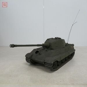 タミヤ 1/16 電動RC ドイツ重戦車 キングタイガー 動作未確認 ジャンク TAMIYA KING TIGER ラジコン【FF