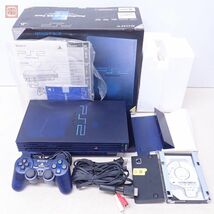 動作品 PS2 プレステ2 本体 SCPH-50000 MB/NH HDD40GB DoD済み PlayStation2 BB Pack ソニー SONY 箱説ハガキスタンド付 難あり【40_画像1