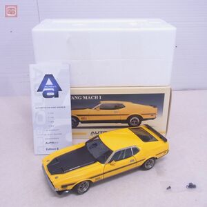 オートアート 1/18 フォード マスタング マッハI FASTBACK 71 イエロー No.72821 AUTOart FORD MUSTANG MACH【20