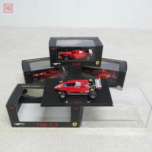 未開封多数 ホットウィール エリート 1/43 フェラーリ 126 C2/412 T1/F300/F2007 まとめて4台セット HotWheels【10