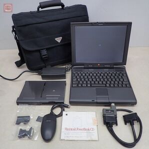 Apple Macintosh PowerPC 初代PowerBookG3 Kanga M3553 本体 ※HDD無し CD-ROM・非純正マウス・ケーブル・キャリーバッグ付 ジャンク【20の画像1