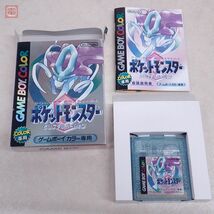 動作保証品 GBC ゲームボーイカラー ポケットモンスター クリスタルバージョン POCKET MONSTERS ポケモン 任天堂 Nintendo 箱説付【PP_画像1