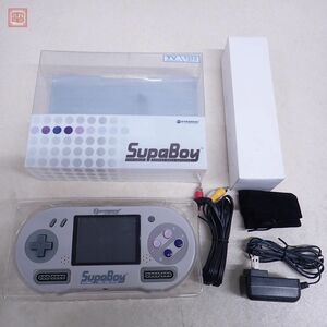 1円〜 動作品 SFC スーファミ スパボーイ 本体 SupaBoy SFC PORTABLE VIDEO GAME SYSTEM 互換機 ハイパーキン HYPERKIN 箱付【10