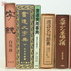 書道 字典 関連本 まとめて14冊セット 字統 白川静 五體字類 名跡墨場必携 現代書写字典 書道大字典 朝陽字鑑精萃 まとめ売り【40の画像2