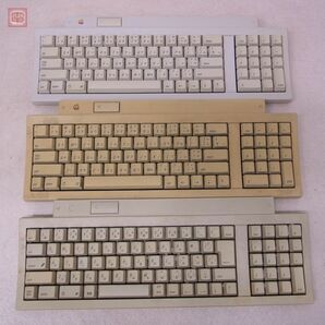 ★Apple Macintosh キーボード M0487/M3501/M0116J 5台 + マウス5個 + ケーブル類 まとめてセット アップル ジャンク 【40の画像2