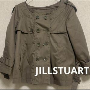 JILLSTUART ジルシチュアート ジル ブランド トレンチコート ジャケット 上着 春服 カーキ 可愛い コート ショート