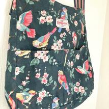 Cath Kidson　ショルダーバッグ　カバン　花柄　鳥　グリーン　レディース_画像3