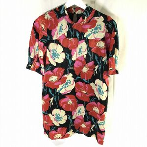 ■【ZARA TRAFALUC】ザラトラファルク/5分袖 ワンピース[XS]黒×赤《美品》/