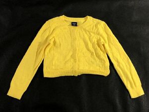 ★baby Gap ベビー 女の子 長袖 カーディガン 黄 95 美品 送料198円