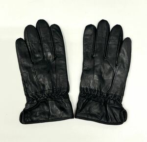  outlet new goods * leather gloves men's leather glove reverse side nappy black 