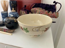 425 利休形 茶箱 茶道具一式 茶碗 棗 香合 茶筅 茶杓 蓋置 茶入 茶道具_画像2