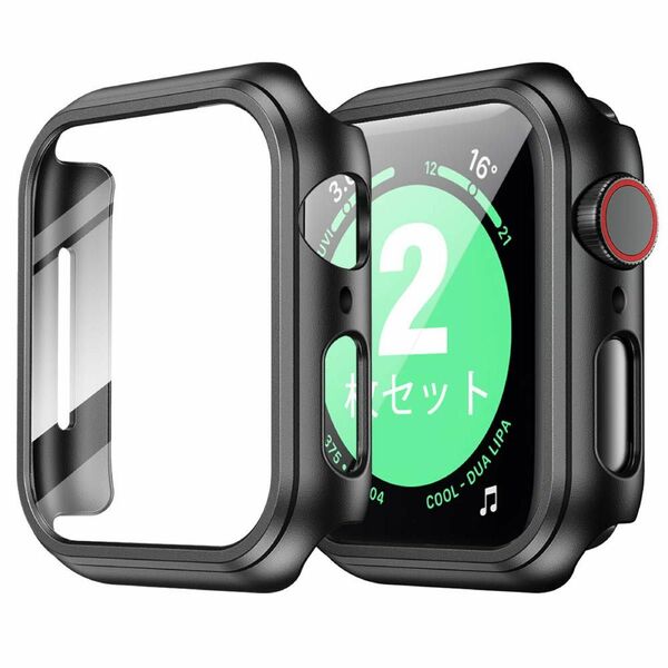 【2枚セット】Apple Watchケース アップルウォッチ保護カバー 44mm コンパチブル アップルウォッチ6/5/4/SE