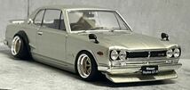 アシェット 国産名車 1/24 日産 スカイライン 2000GT-R ハコスカ カスタム ガレージ ジオラマケース 旧車 ミニカー_画像8