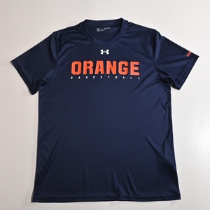 U1 法政大学関連 ORANGE バスケ部 紺 半袖Tシャツ サイズXL　1