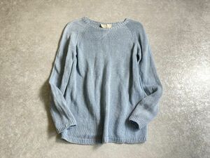 イタリア製◆'S MaxMara◆春を感じる美ブルー◎ナチュラル感溢れる リラックス ニット セーター ◆マックスマーラ