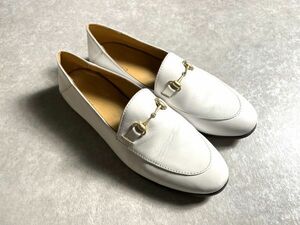 2,5 ten thousand *CAMINANDO for nano UNIVERSE*8*25.* original leather design Loafer white color Nano Universe select shop 