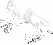 【Febi bilstein】 ドライブベルトテンショナー [Alfa Romeo,アルファロメオ,156 / 46524692,55184055,17541]_画像3