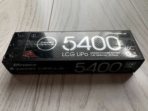 中古品 ZERO CIRCLE LCG 7.4V 5400mAh 75C G-FORCE リポバッテリー 膨らみ有