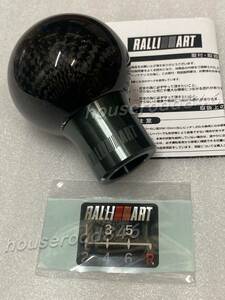 三菱 新品 正規品 RALLIART カーボンシフトノブ カーボン製 RALLIART Carbon Shift Knob LANCER EVOLUTION MITSUBISHI Carbon Shift Knob 