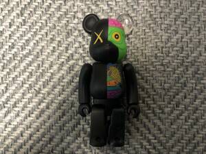 MEDICOM TOY KAWS 人体模型 ベアブリック 100% 黒 フィギュア カウズ BE@RBRICK