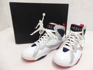 mf61) NIKE AIR JORDAN 7 RETRO AJ7 OLYMPIC ナイキ エアジョーダン レトロ バルセロナ オリンピック スニーカー 304775-135 27cm