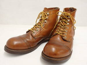 mf62) RED WING レッドウィング アイアンレンジ プレーントゥ ワークブーツ 8112 US8D 