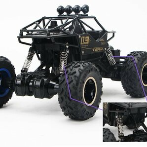 4WD ラジコンカー オフロード RCカー ラジコン 四輪駆動 操作時間25分 リモコンカー 防振性 走破性抜群 子供プレゼントに最適の画像6