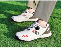 ゴルフシューズ メンズ スパイクレス 兼用 ゴルフ 靴 軽量 軽い 紐タイプ スニーカータイプ スパイクレスシューズ カジュアル_画像3