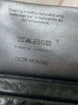 希少 ディオールオム 02AW reflection スタンドカラーレザージャケット 46 エディスリマン 初期 フランス製 dior homme_画像6