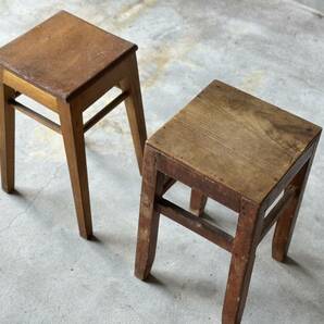 スツール 古木 ヴィンテージ シャビー アンティーク 木台 朽木 椅子 イス ベンチ ベトナム 海外 アジア カフェ の画像7