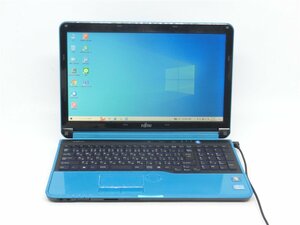 激安/Win10H/WEBカメラ/中古/15型/ノートPC/高速SSD512/8GB/2世代i7/FMV　FUJITSU　AH56/G　新品無線マウス　 WPS office2搭載