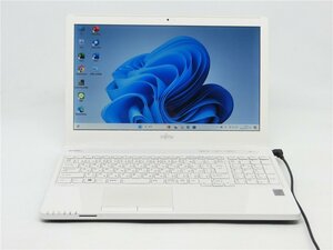 Win11H/カメラ内蔵/中古/15.6型ノートPC/高速SSD512GB/8GB/4世代i7/FMV　AH53/U 新品無線マウス 　WPS office2搭載