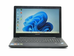 激安/カメラ内蔵/中古/15.6型/ノートPC/Win11/高速SSD256GB/8GB/4世代i5/Lenovo　G50-70 　HDMI/USB3.0/新品無線マウス　WPS office搭載