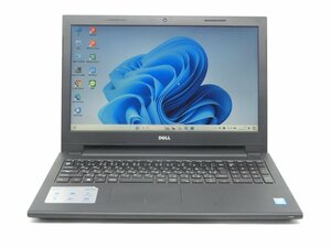 カメラ内蔵/中古/15.6型/ノートPC/Windows11/高速SSD256/8GB/Core i3　4005U/DELL　Inspiron3542　　WPS office搭載　新品無線マウス