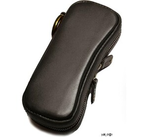  glasses case sunglasses case black top class. leather. presence leather made in Japan passing of years change . possible to enjoy ecse la case worker . sewing original leather 100%