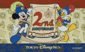 ★ミッキー/ドナルド　東京ディズニーシー　２周年★テレカ５０度数未使用oi_49