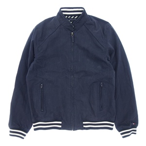 中古◆トミーヒルフィガー コットン ブルゾン メンズ サイズM ネイビー系 TOMMY HILFIGER【AFB23】