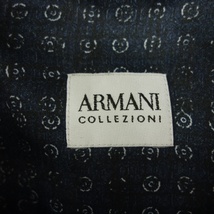 美品◆アルマーニコレツィオーニ 長袖シャツ 総柄 メンズ サイズXL ネイビー系 ARMANI COLLEZIONI【AFB23】_画像7