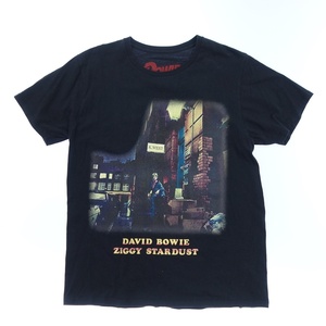 美品◆ダルク Tシャツ カットソー 半袖 デヴィッド ボウイ ジギー スターダスト ブラック XL DALUC David Bowie Ziggy Stardust【AFB10】