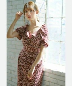 herlipto ハーリップトゥ　チェリーワンピース Cherry Pattern Cache-coeur One-piece