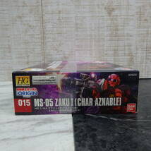 新品◇BANDAI | バンダイ　 MS-05　ZAKUⅠ　CHAR AZNABLE　HG　1/144　機動戦士ガンダム　☆G5_画像2