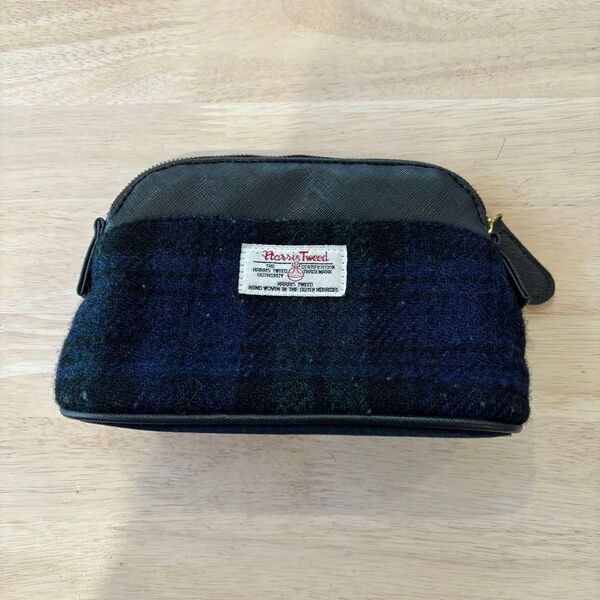 ハリスツイード ポーチ Harris Tweed コスメポーチ 化粧ポーチ 小物入れ