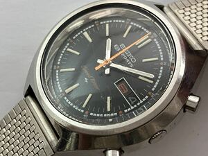 セイコー SEIKO 自動巻 腕時計 AT 稼働 デイデイト クロノグラフ 7015 ファイブスポーツ スピードタイマー speed timer 1円〜