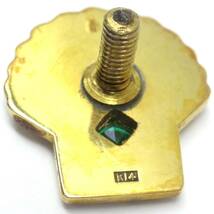 D84 バッジ K14 SHELL EIWA Top 3.5ｇ14金 昭和シェル石油_画像6