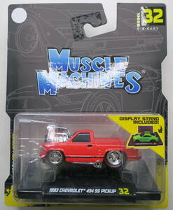 ☆maisto　MUSCLE MACHINES 32 '93 CHEVROLET 454 SS PICKUP　シボレー　ピックアップ