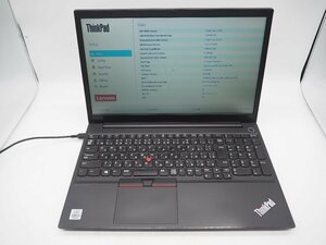 【Y6079】【Z5397】★Lenovo☆ThinkPad E15■Core i5-10210U 1.60GHz/メモリ8GB/