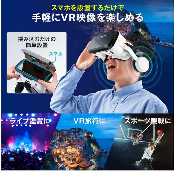 サンワダイレクト　VRゴーグル　セット　1fs/400-MEDIVR8