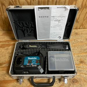 makita マキタ 充電式ペン型インパクトドライバー TD022DSHXB 7.2V 1.5Ah バッテリー2個 充電器付 黒 トルク25Nm 中古品☆郵