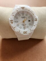 CASIO Standard カシオ スタンダード アナログクォーツ レディース腕時計 ホワイトラバーベルト ホワイト LRW-200H-7E2　　【SH-32304】_画像1